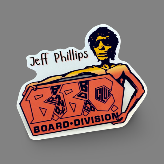 Jeff Phillips Tribute BBC Sticker 4.5"