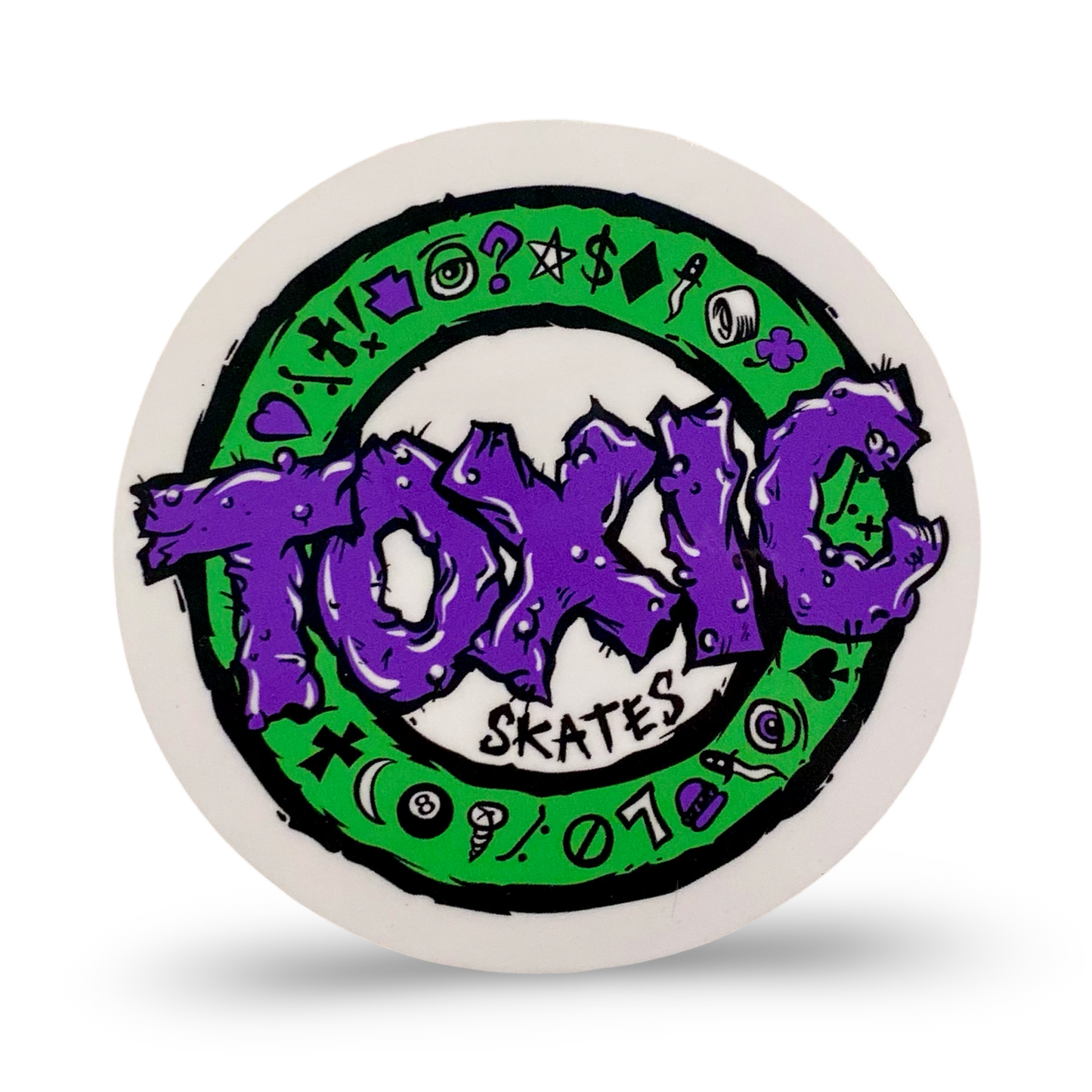 Toxic Logo Sticker 2.6”