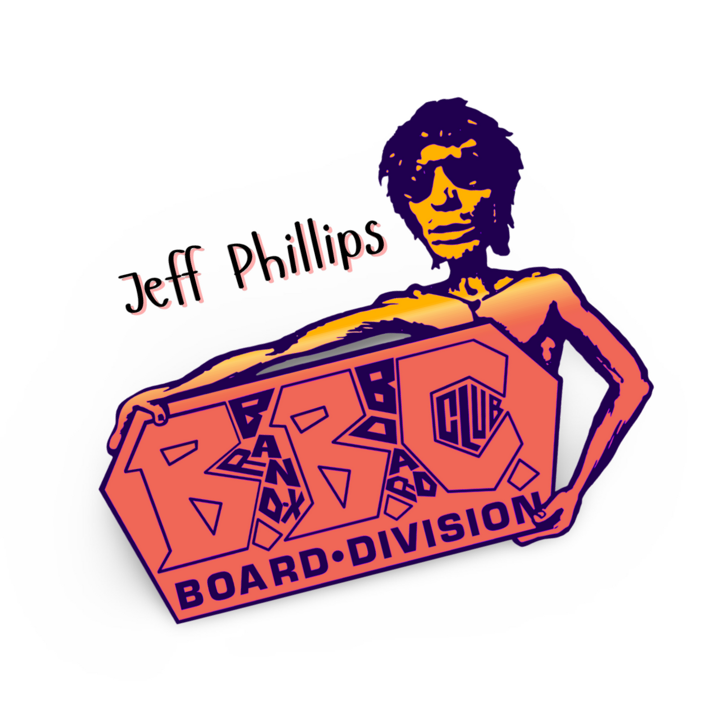 Jeff Phillips Tribute BBC Sticker 4.5"